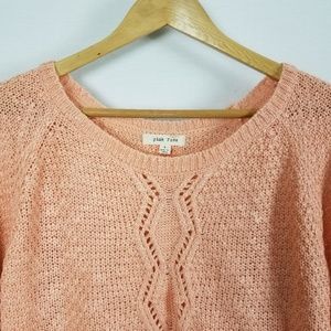 Pink Rose button back sweater